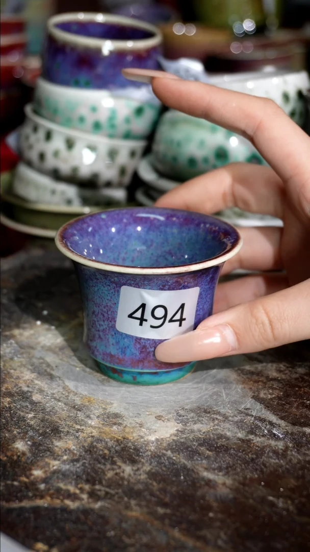 摆件精品窑变钧瓷茶器