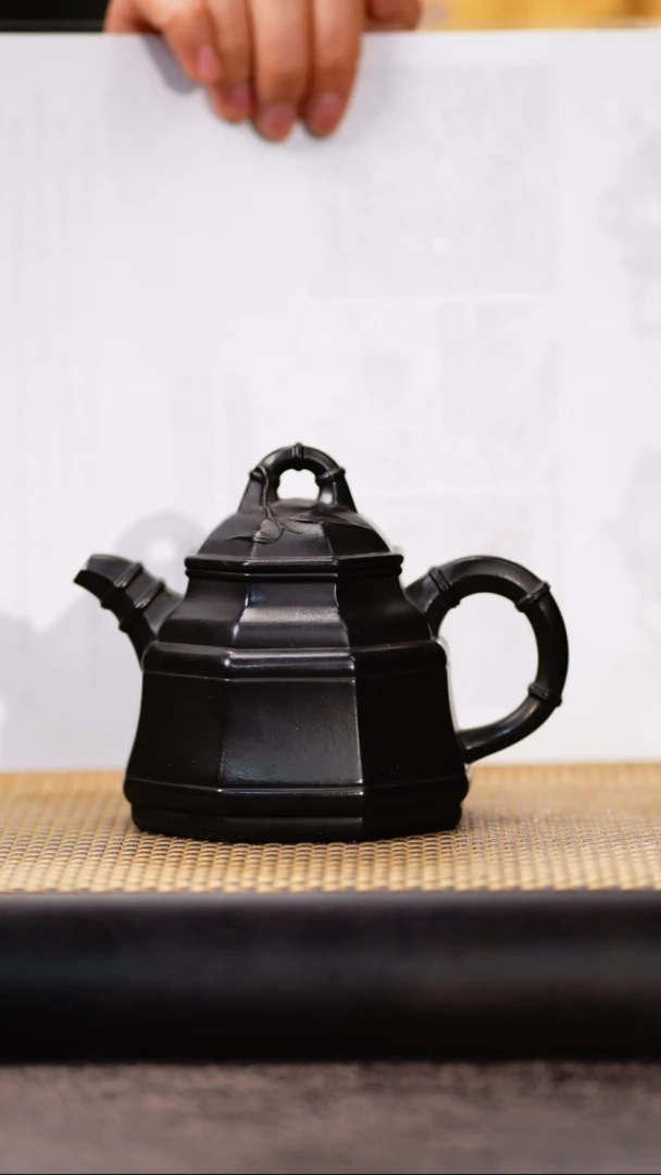 WJTH65朱泥还原烧竹鼎