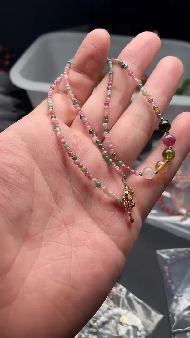 未镶嵌颈饰碧玺多样性发货拍一发一