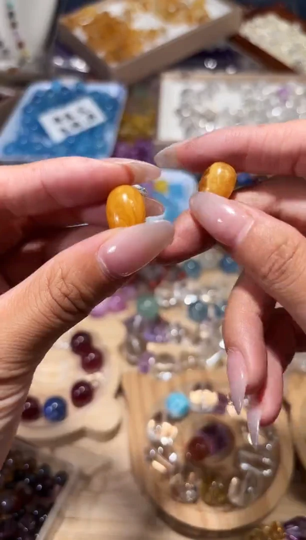 未镶嵌手串水晶R82老蜜桶珠一个