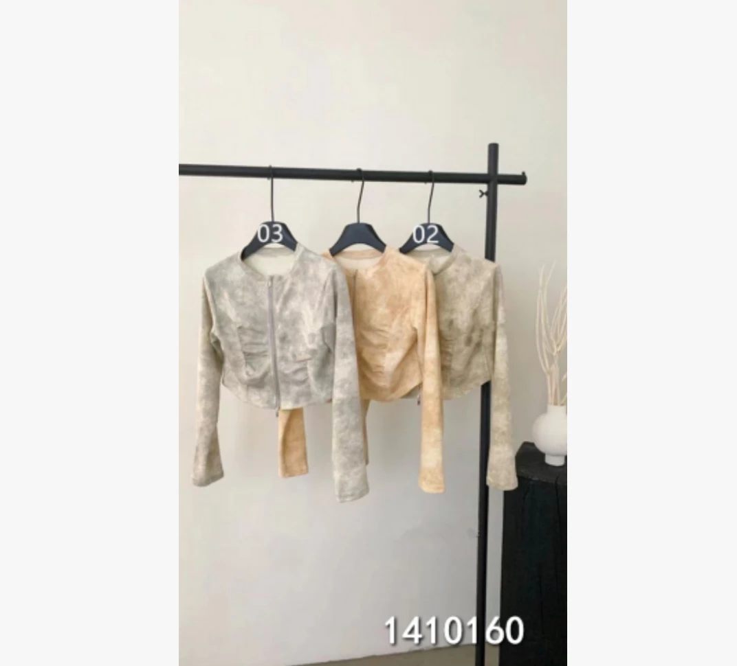 小妳XiaoNi———（春秋款休闲扎染上衣1410160）