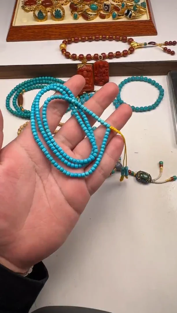未镶嵌绿松石挂件远***~手串手串