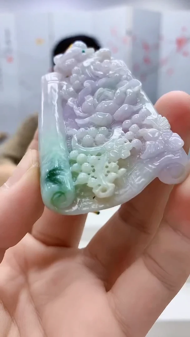 定制翡翠未镶嵌5124bb-毛货挂件17