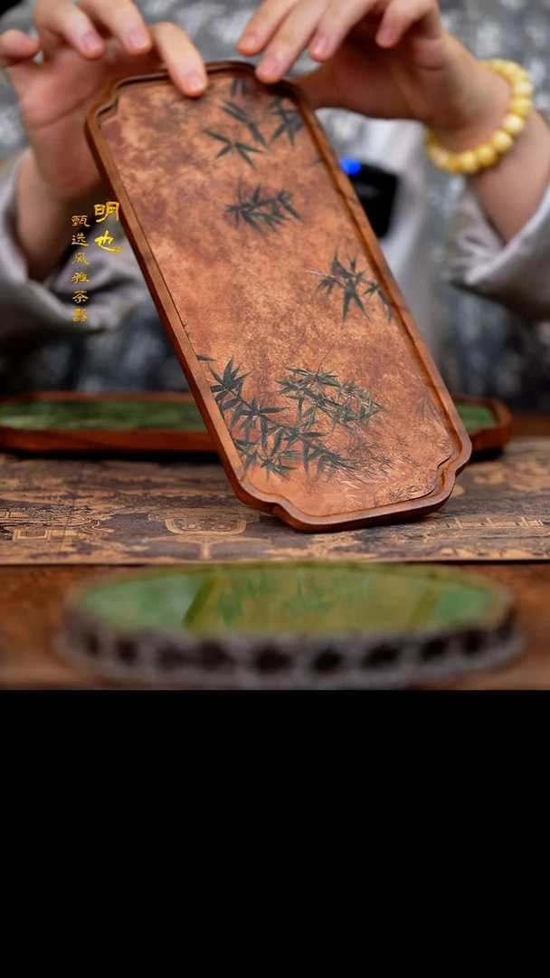 【闪购商品】1明也茶器/ 胡桃木壶承一个