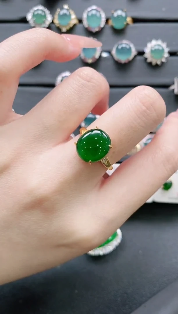 【闪购商品】翡翠戒指银S925镶嵌11111111