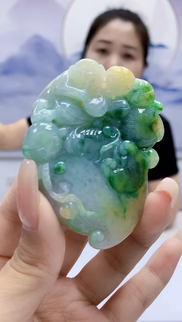 定制翡翠未镶嵌4902xx-毛货挂件118