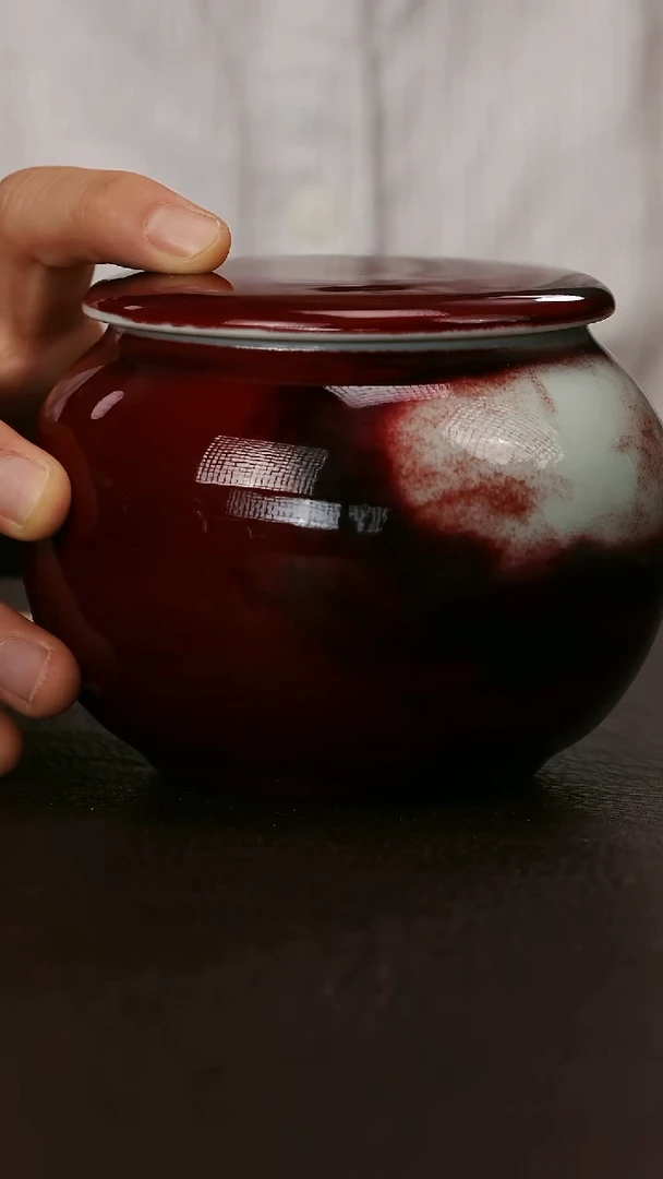 其他钧红釉茶叶罐19