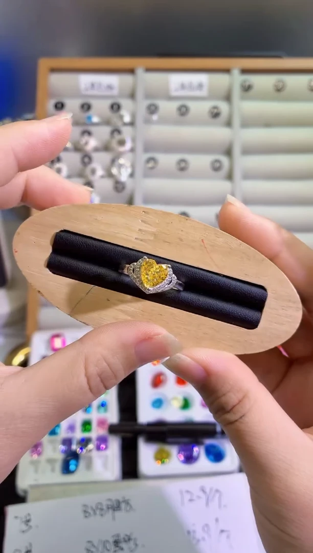 锆石非金属12号 8*8爱心 空托