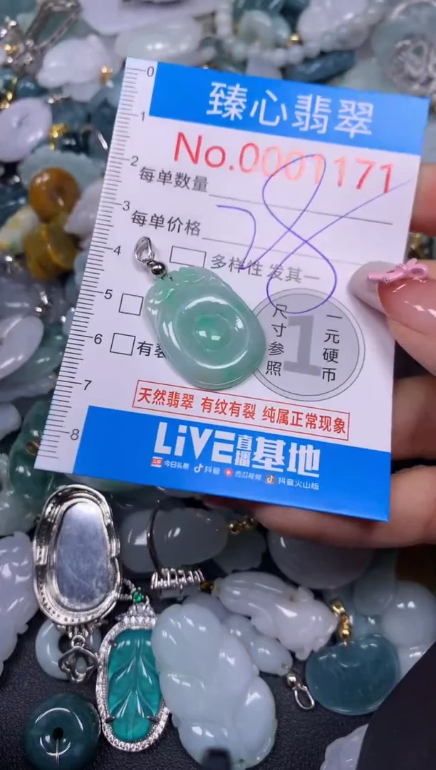 【闪购商品】翡翠颈饰未镶嵌含绳0001171