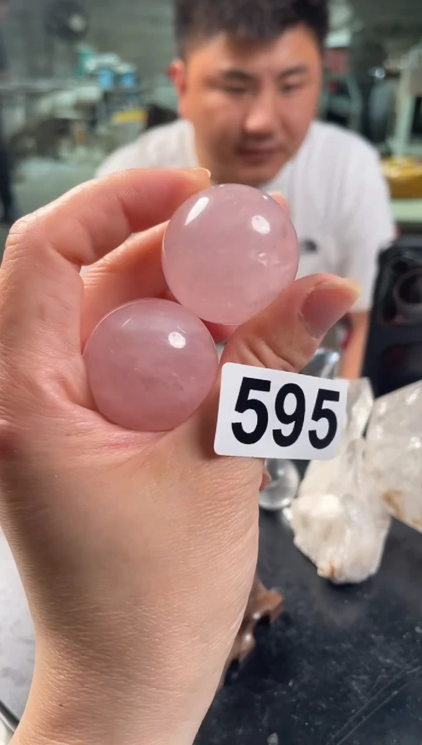 未镶嵌水晶大型摆件（非配饰）粉水晶球 32M 595 多样性发其一