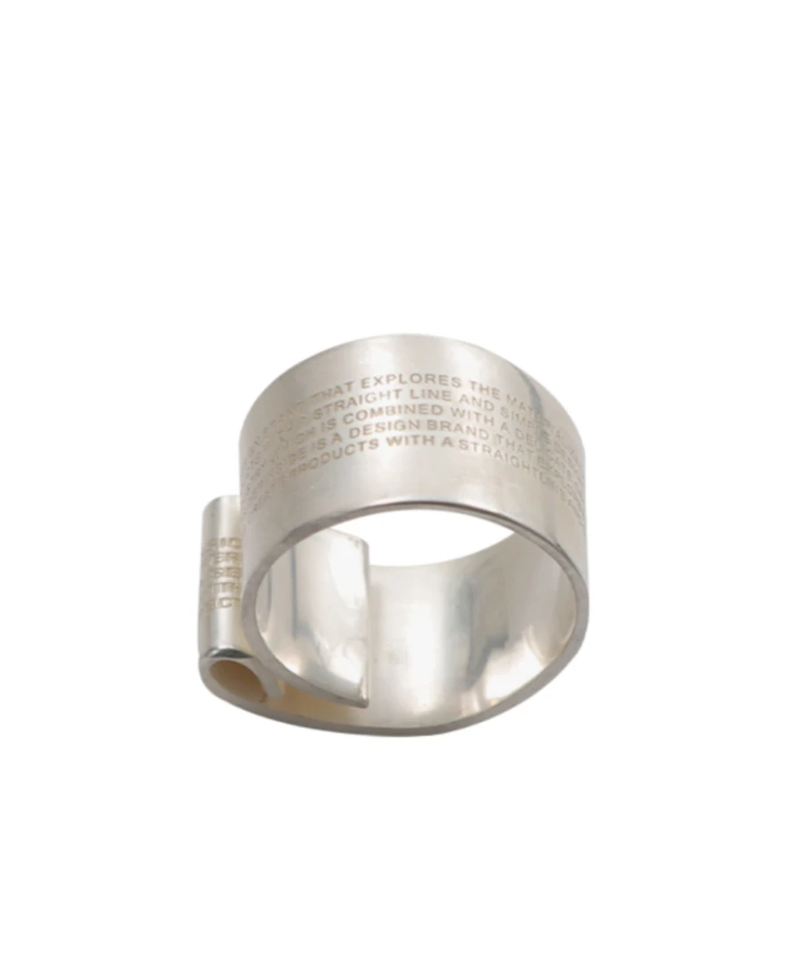 不锈钢莫桑石戒指 【邱邱分享】字母戒指JZ35177-Y12