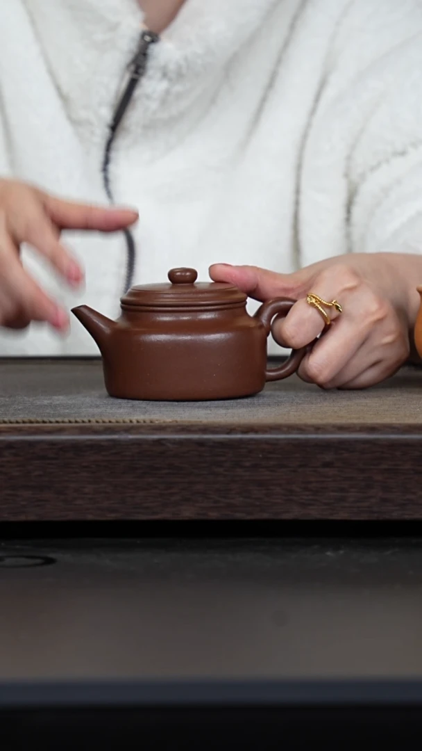 【闪购商品】紫砂茶壶微瑕花块紫泥剑流德钟