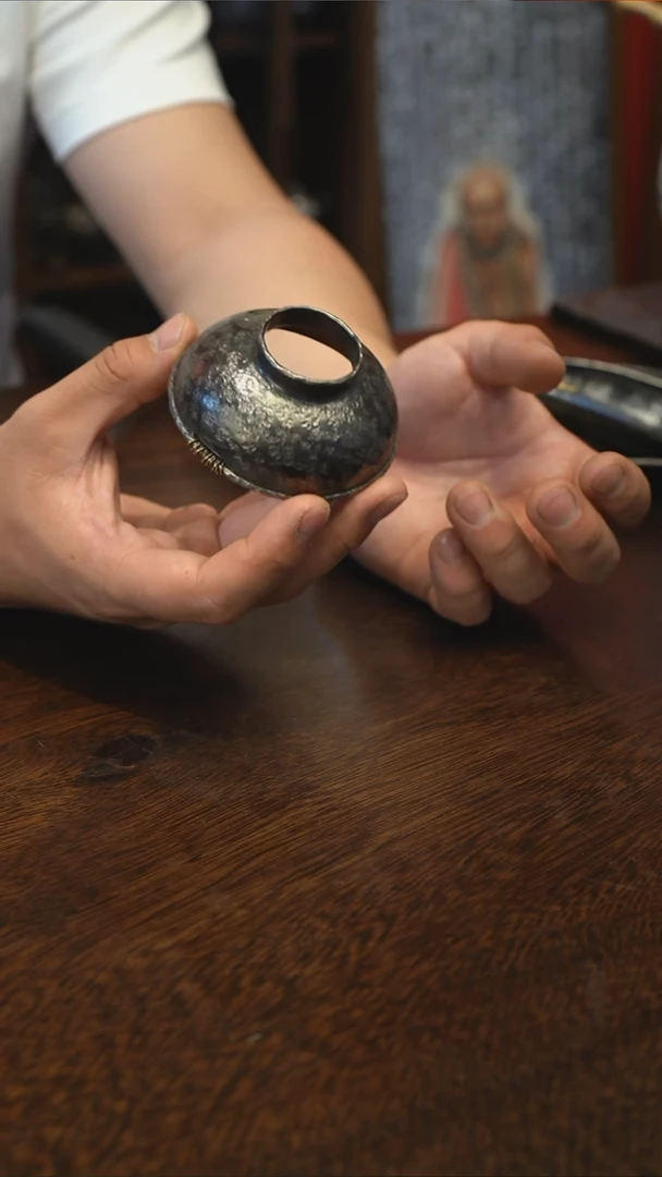 纯锡全手投茶器茶漏斗