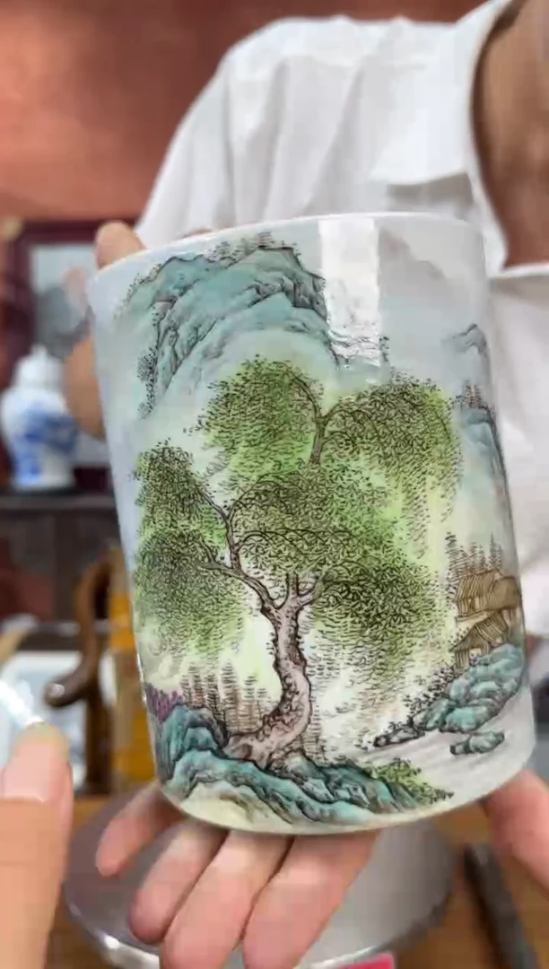 吴义松陶盟手工手绘陶瓷编码：5173