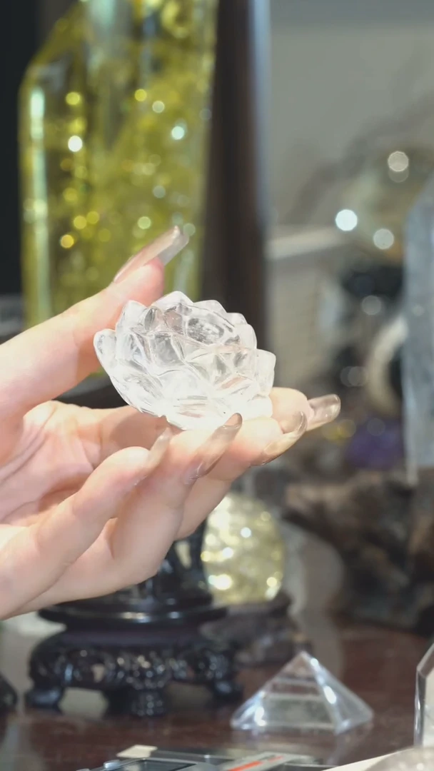 未镶嵌水晶大型摆件（非配饰）水晶莲花