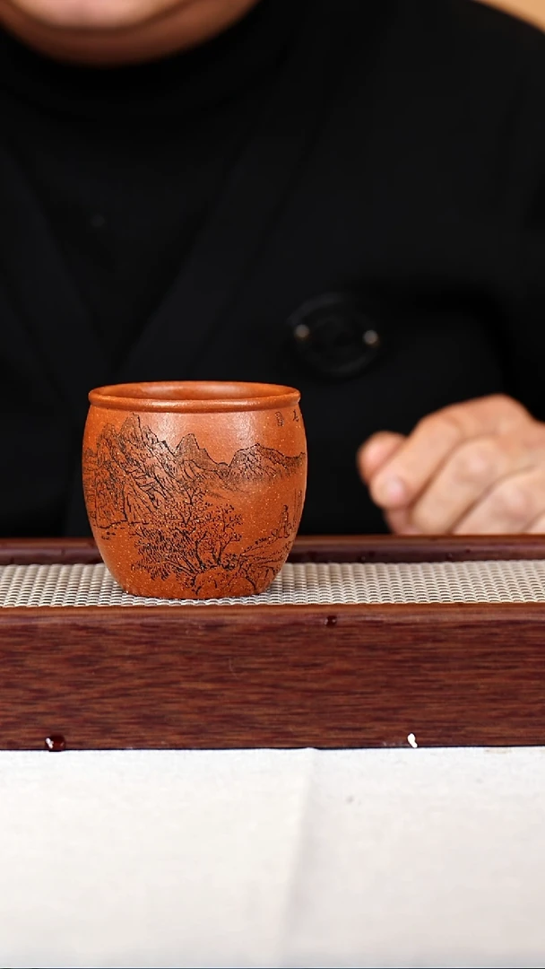 茶杯紫砂宜兴紫砂杯160CC 022