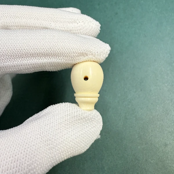 M1422天然猛犸牙宝瓶三通 支持鉴定 假一罚四