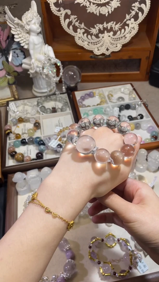 【牛鼻白水】525牛鼻孔白水原创设计款水晶手链多样性发货