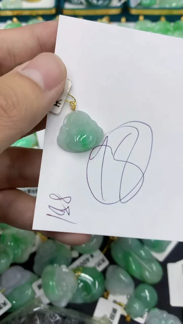 【闪购商品】翡翠颈饰18K金镶嵌翡翠