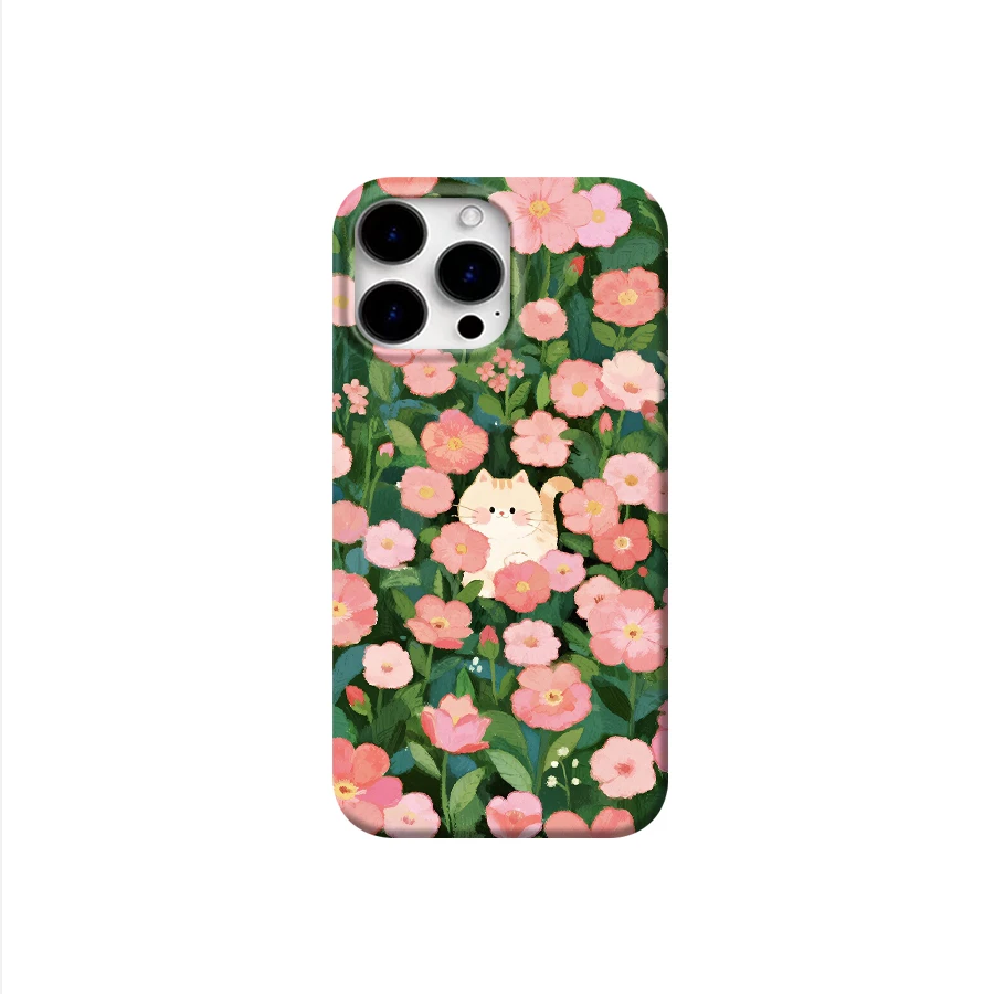 花与猫适用于苹果16promax安卓华为mate荣耀oppo一加vivo趣味