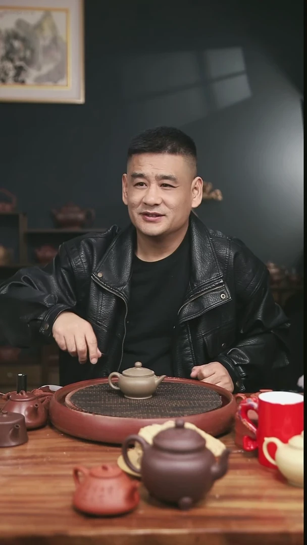 茶壶紫砂8号蟹壳青大口水平150CC微微暇