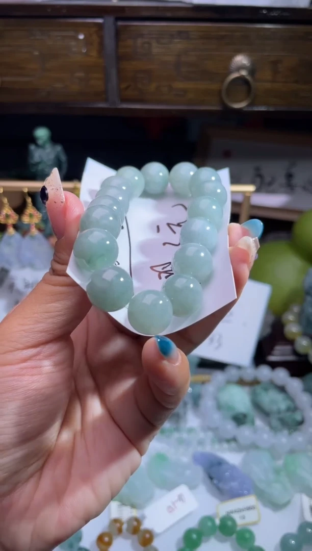 未镶嵌手串翡翠无**猪缅甸翡翠A货11