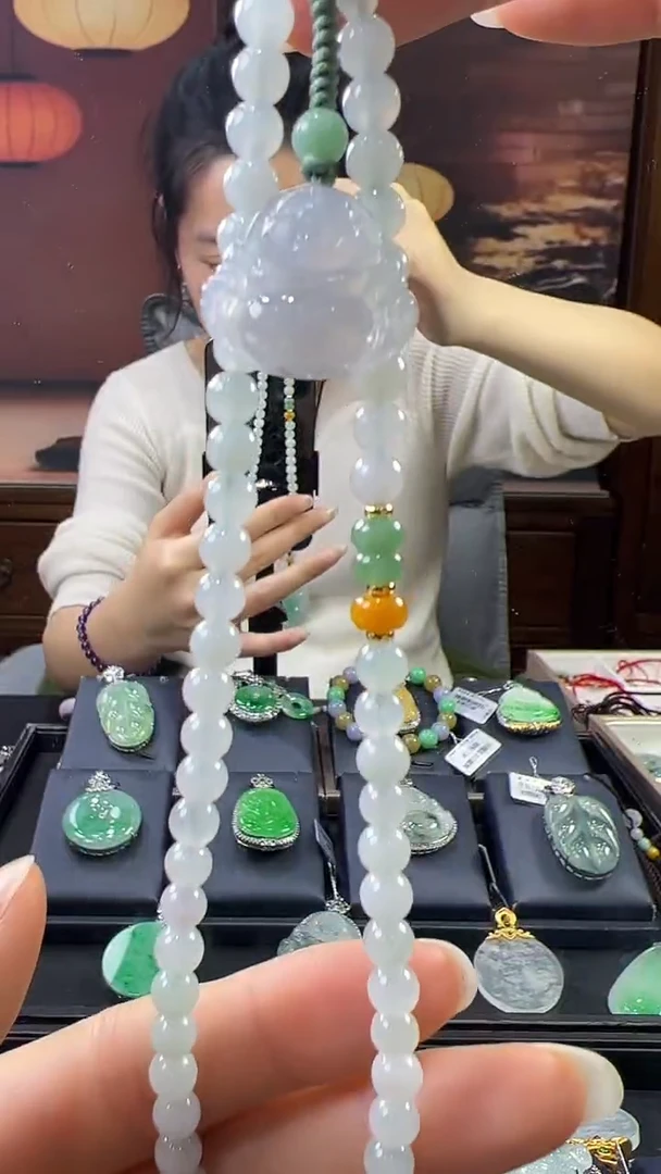 未镶嵌挂件翡翠手机链