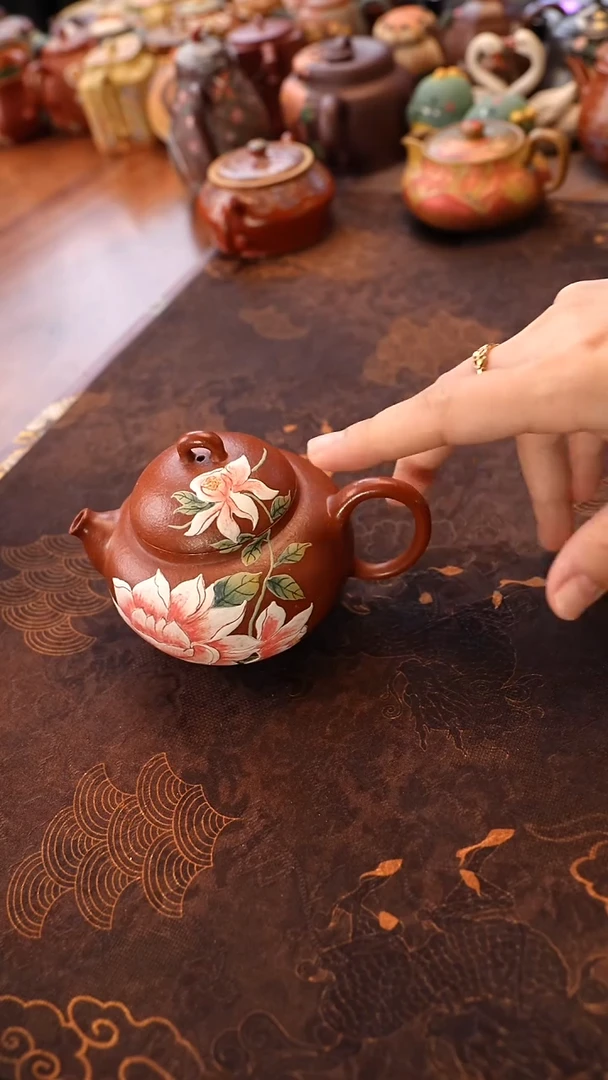 茶壶紫砂红江坡云柱