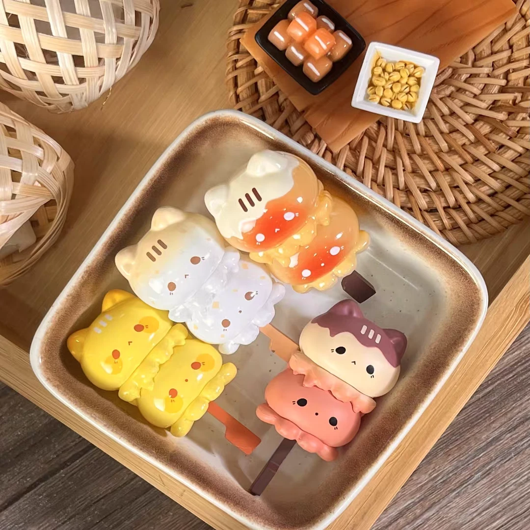 章鱼喵喵关东煮可爱原创盲盒关东煮系列diy摆件可爱摆件女生礼物