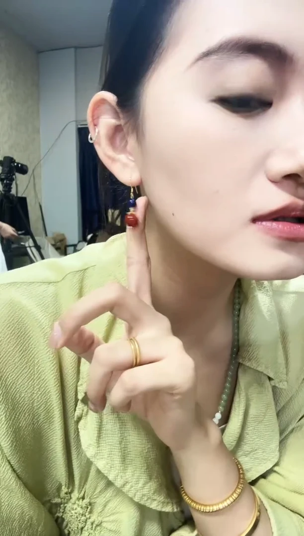 未镶嵌南红玛瑙耳饰南红耳钉