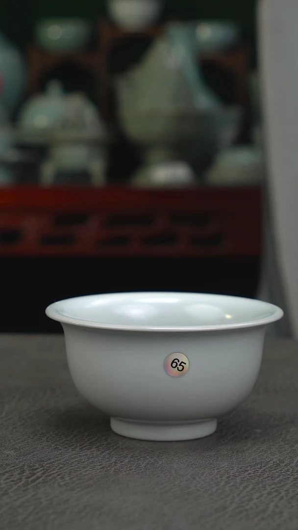 月白釉  65号大碗杯  150cc福利-二