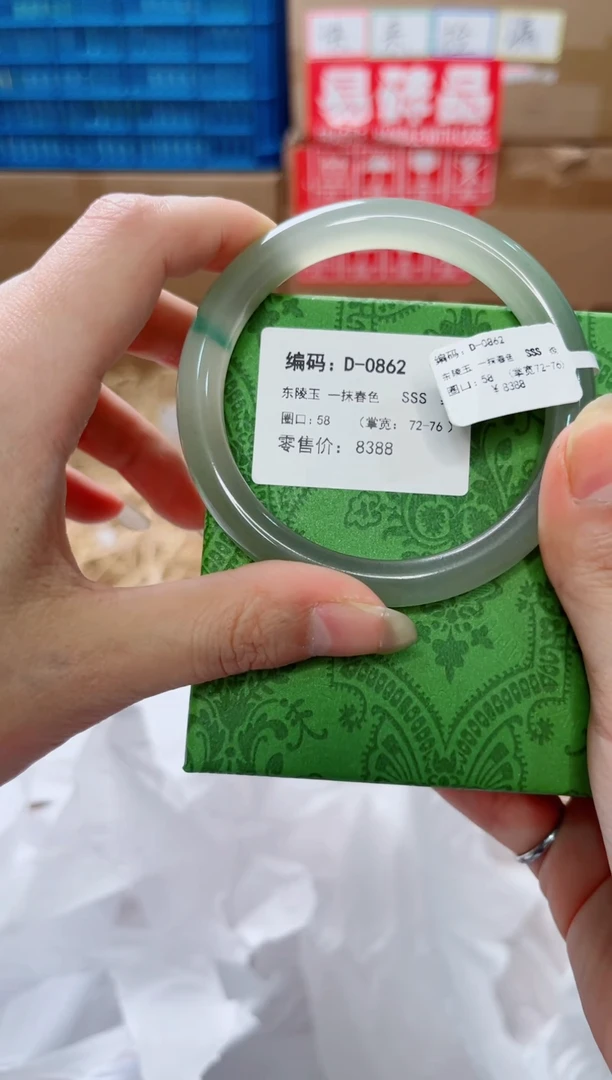 未镶嵌手镯石英质玉D-0862