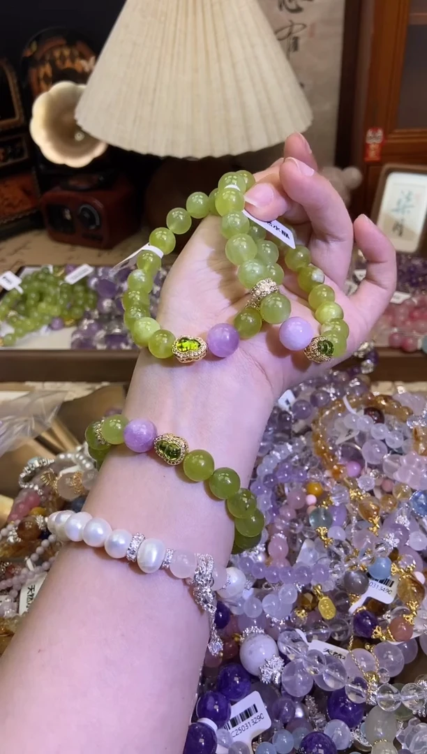 手饰岫玉未镶嵌3677手串