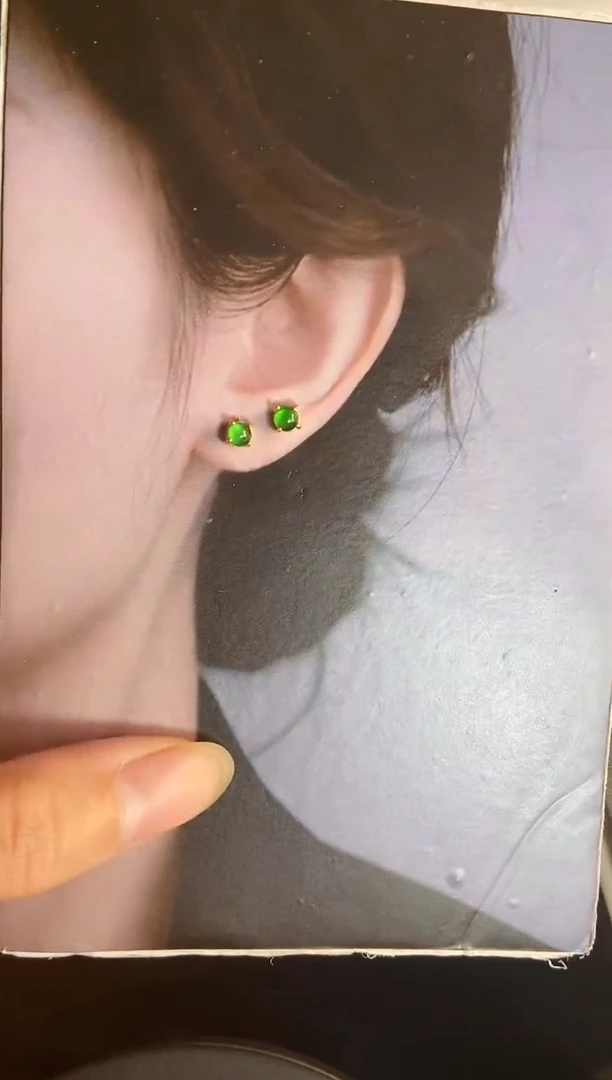 翡翠银S925镶嵌吊坠(不含链)1