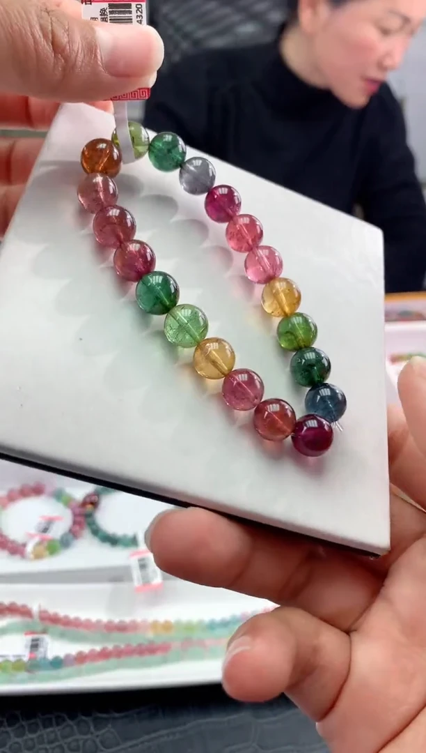 【闪购商品】碧玺手串未镶嵌多样性发一条