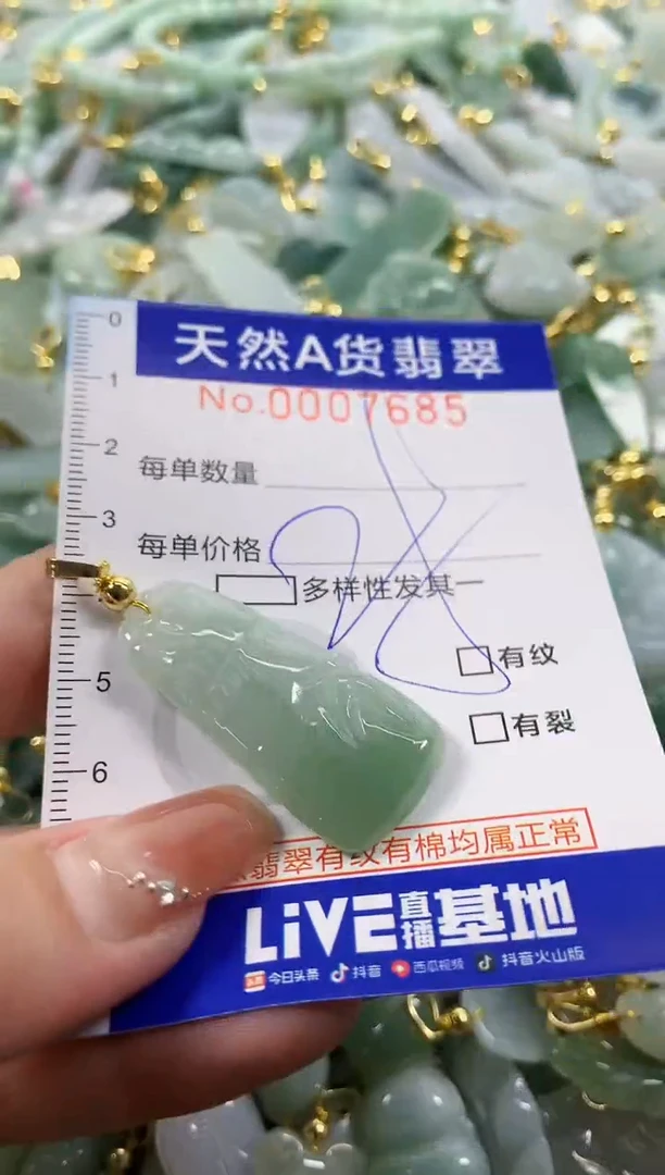颈饰未镶嵌翡翠天然A货翡翠