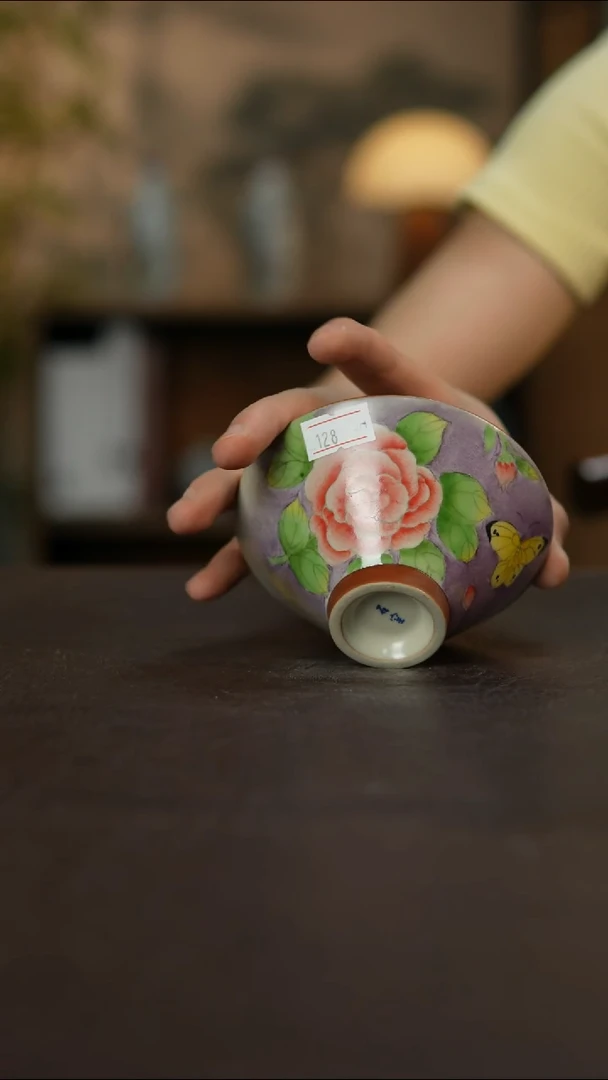 杯景德镇陶瓷杯碗柴烧多人瑕疵