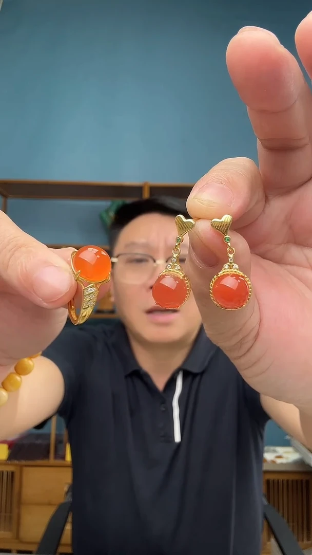 颈饰未镶嵌南红玛瑙25（有瑕介意勿拍）