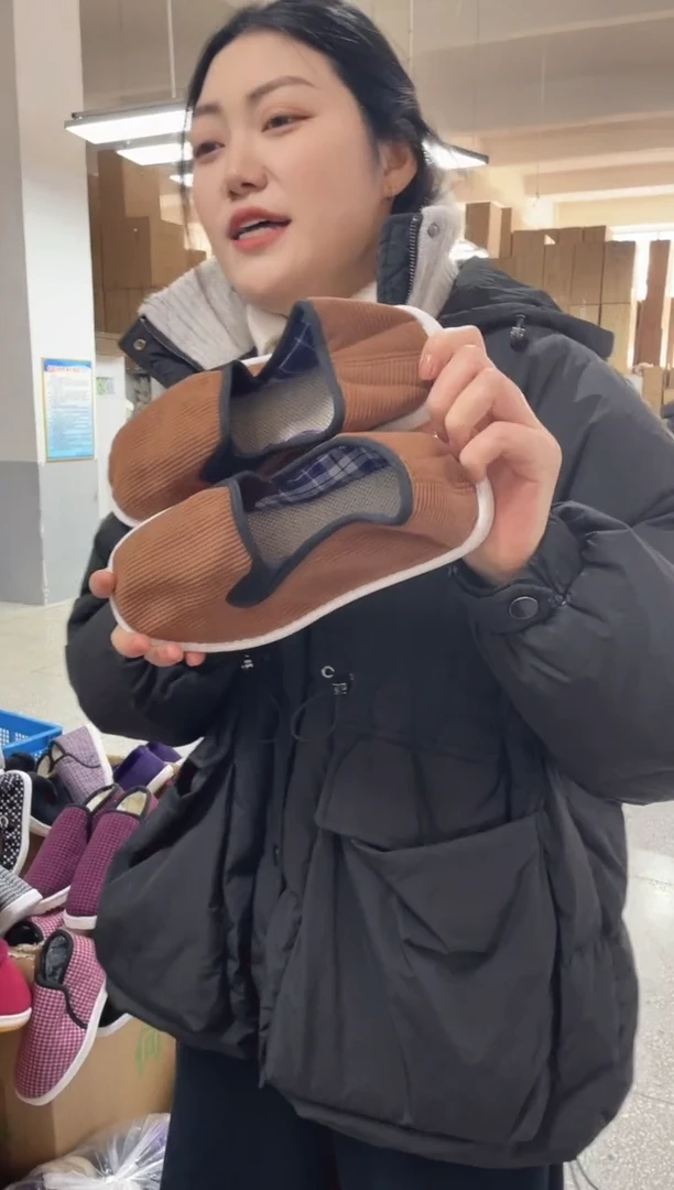 2-7咖色松紧棉麻39码