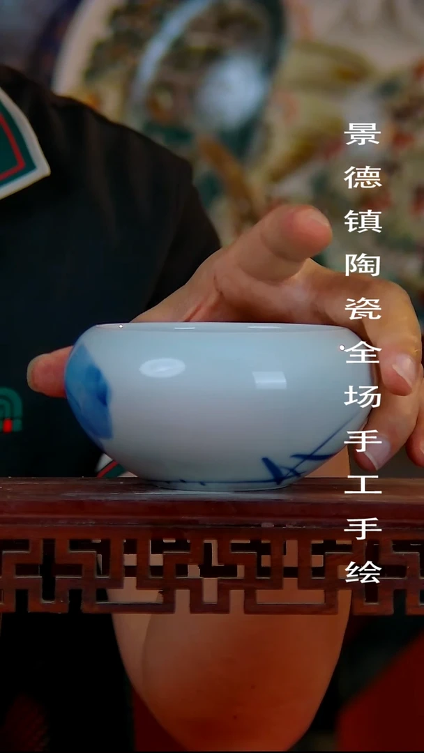 摆件手景德镇陶瓷 全场手工绘