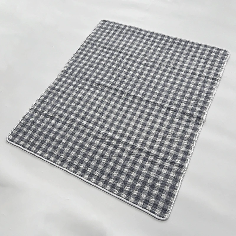 双面纯棉夹棉床盖幼儿园铺床姨妈垫学生宿舍床四季通用小褥子