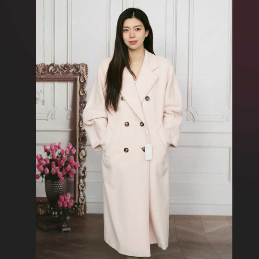 95新 MaxMara 麦殿/101801大衣粉色/250512JJCYS33