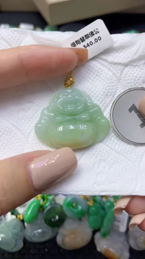 颈饰未镶嵌翡翠天然缅甸翡翠A货