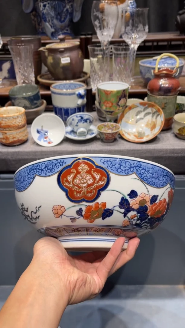 瓷片手绘大烫钵子