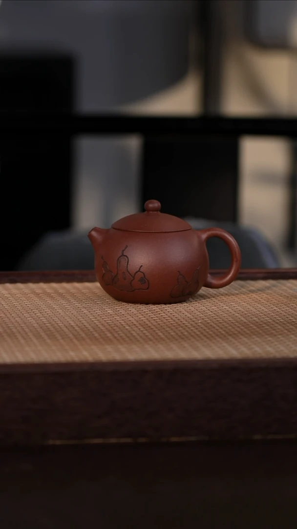 茶壶紫砂紫泥 180cc