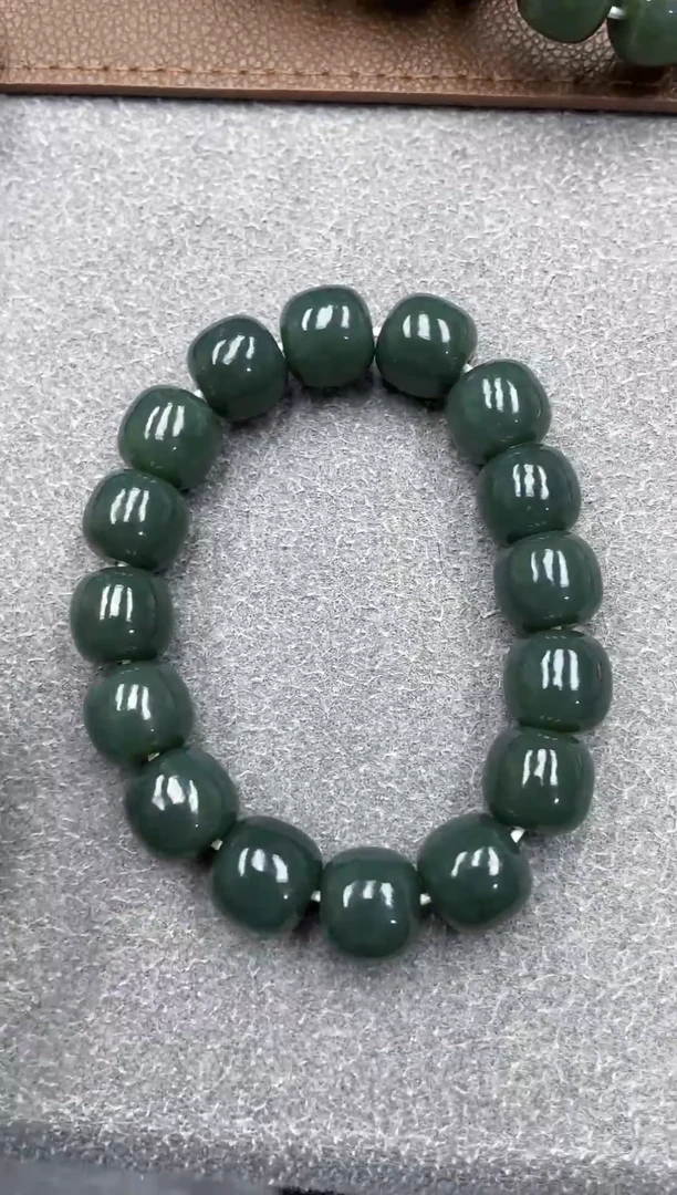 未镶嵌手串和田玉纯天然新疆且末蓝14老型