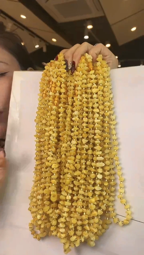 【闪购商品】琥珀颈饰未镶嵌多样性发一