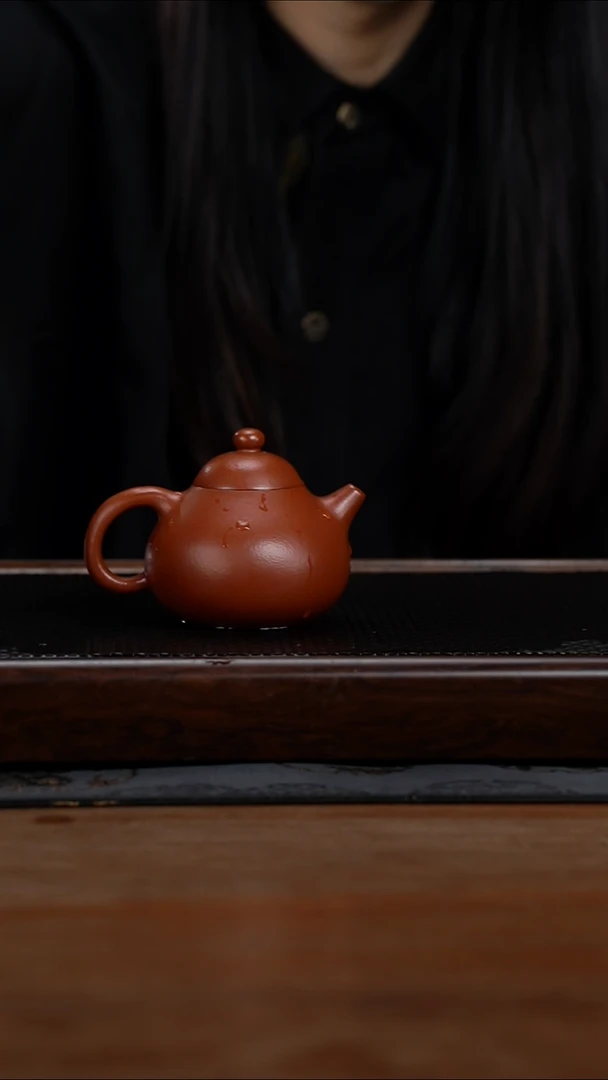 茶壶紫砂150cc黄龙山原矿朱泥文旦14