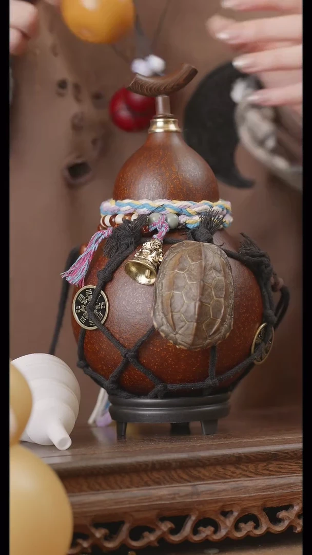 【闪购商品】299号精品天然大漆工艺防渗内胆酒葫芦~