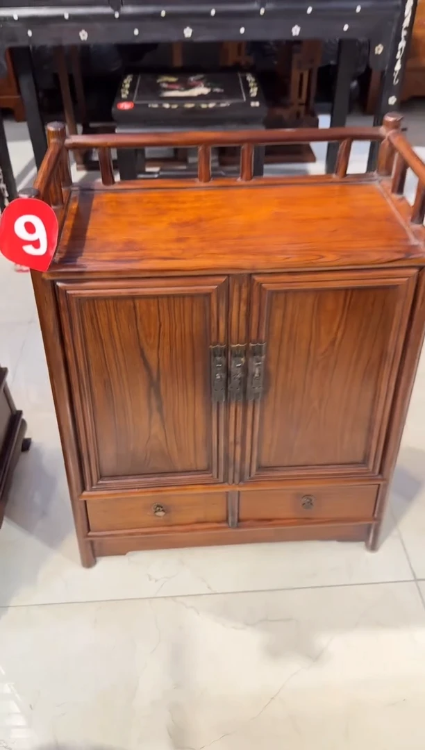 【闪购商品】木木艺黄花梨花纹围栏柜3280.888